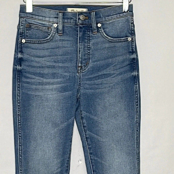 Madewell 10" High Rise Skinny Crop Jeans in Horne Wash - Size 24 - Picture 3 of 12